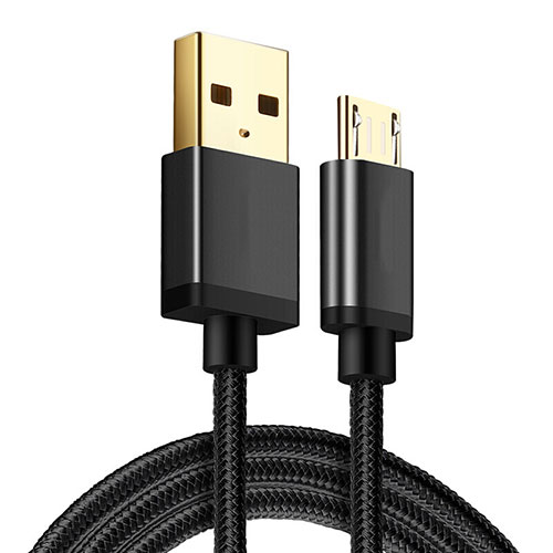 Charger Micro USB Data Cable Charging Cord Android Universal A12 Black