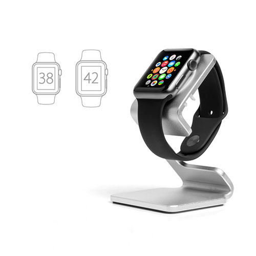 Charger Stand Holder Charging Docking Station C01 for Apple iWatch 4 40mm Silver