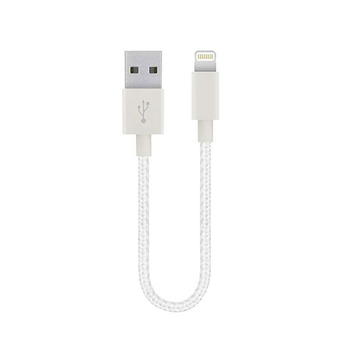 Charger USB Data Cable Charging Cord 15cm S01 for Apple iPad Mini 2 White