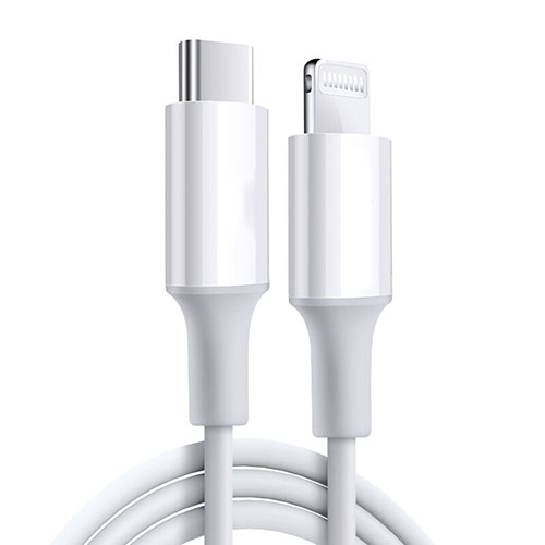 Charger USB Data Cable Charging Cord C02 for Apple iPad 10.2 (2020) White