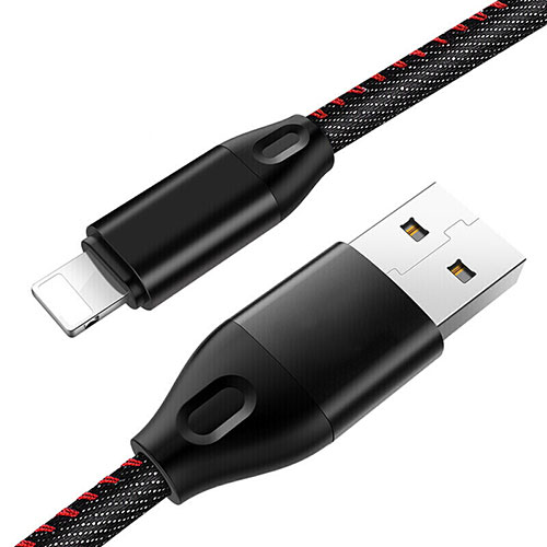 Charger USB Data Cable Charging Cord C04 for Apple iPhone 6 Plus Black