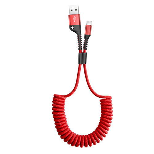 Charger USB Data Cable Charging Cord C08 for Apple iPhone Xs Red