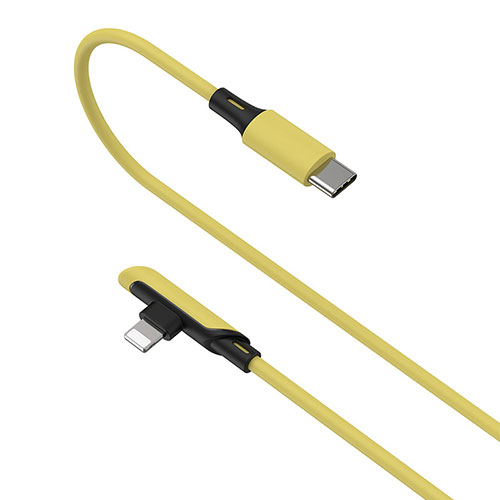 Charger USB Data Cable Charging Cord D10 for Apple iPhone Xs Yellow