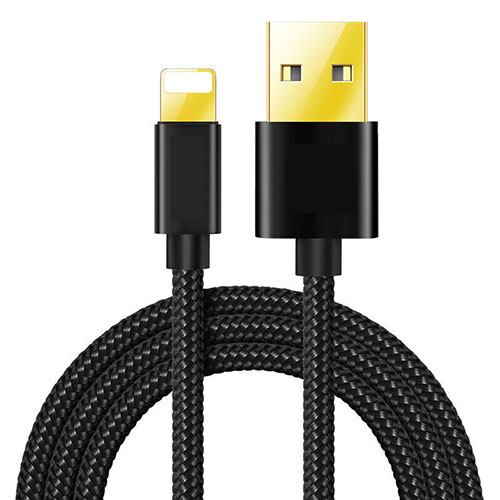 Charger USB Data Cable Charging Cord L02 for Apple iPad 10.2 (2020) Black