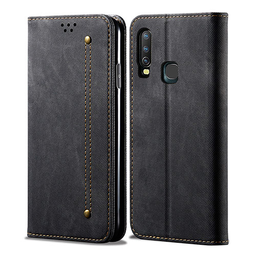 Cloth Case Stands Flip Cover B01S for Vivo Y3 Black