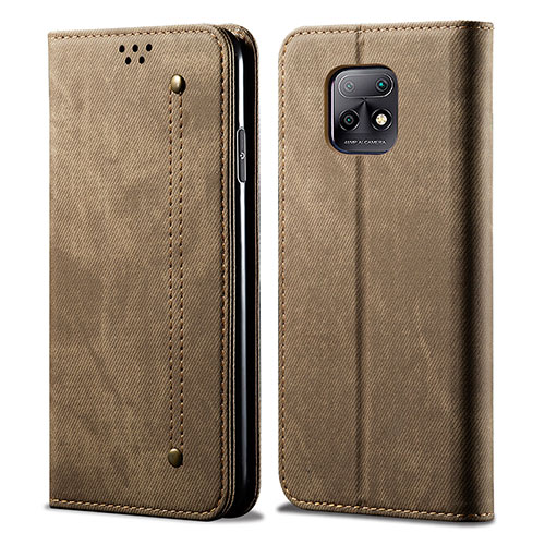 Cloth Case Stands Flip Cover B01S for Xiaomi Redmi 10X 5G Khaki