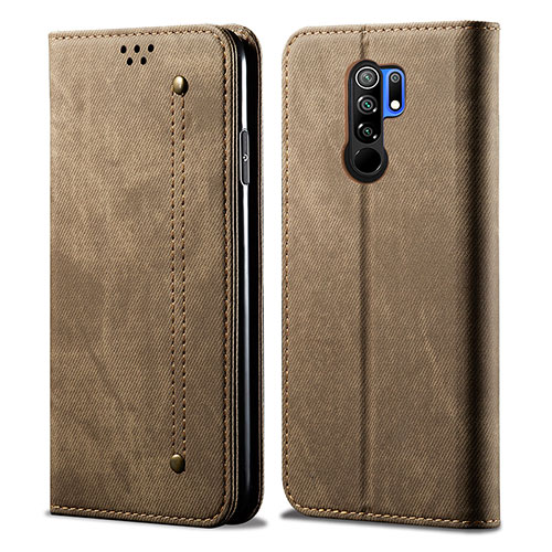 Cloth Case Stands Flip Cover B01S for Xiaomi Redmi 9 Khaki