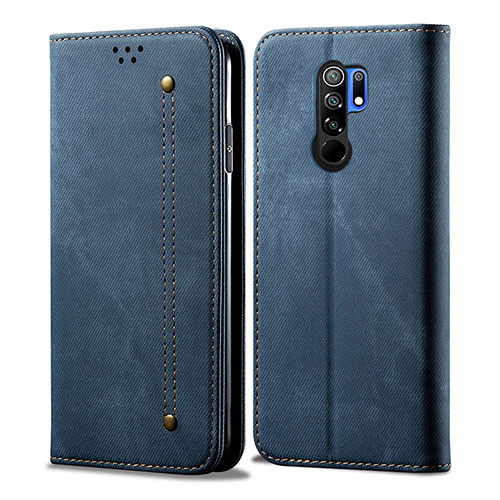 Cloth Case Stands Flip Cover B01S for Xiaomi Redmi 9 Prime India Blue