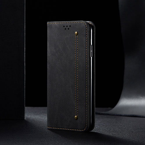 Cloth Case Stands Flip Cover B01S for Xiaomi Redmi Note 11 SE India 4G Black