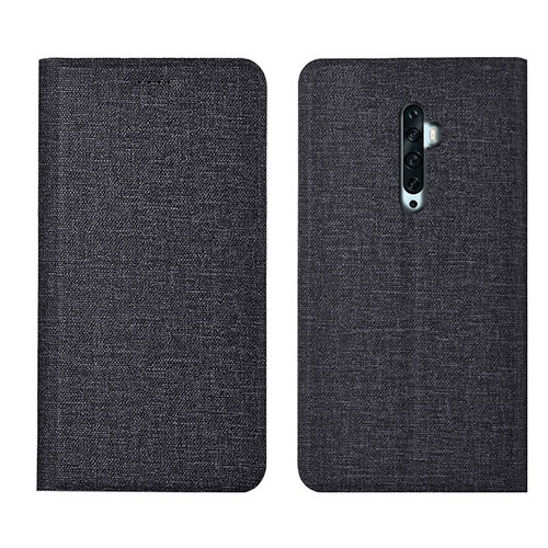 Cloth Case Stands Flip Cover for Oppo Reno2 Z Black