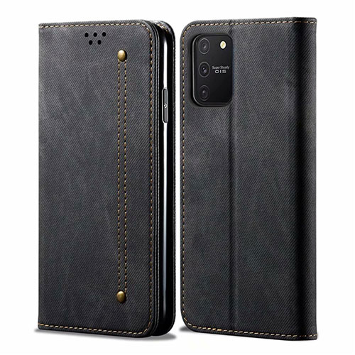 Cloth Case Stands Flip Cover for Samsung Galaxy S10 Lite Black