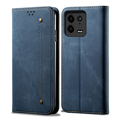 Cloth Case Stands Flip Cover for Xiaomi Mi 13 Pro 5G Blue