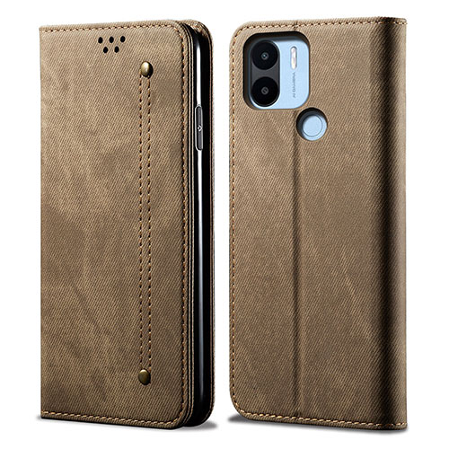 Cloth Case Stands Flip Cover for Xiaomi Redmi A2 Khaki