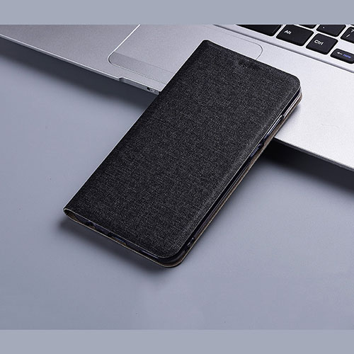 Cloth Case Stands Flip Cover H01 for Apple iPhone 13 Black