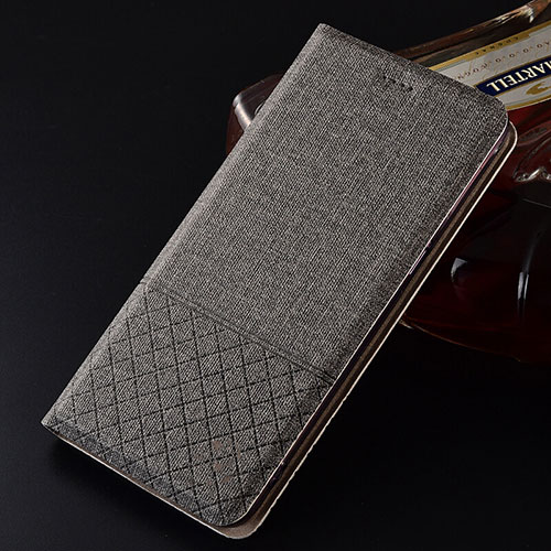 Cloth Case Stands Flip Cover H01 for Oppo R15X Gray