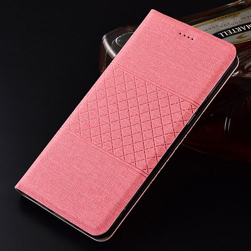 Cloth Case Stands Flip Cover H01 for Oppo R17 Pro Pink