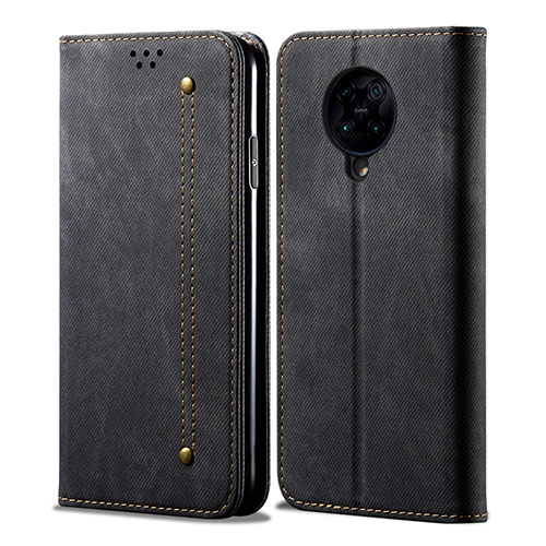 Cloth Case Stands Flip Cover H01 for Xiaomi Poco F2 Pro Black