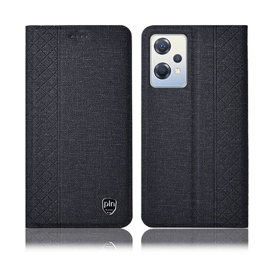 Cloth Case Stands Flip Cover H14P for Oppo K10X 5G Black