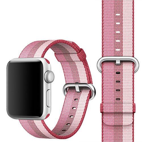 Fabric Bracelet Band Strap for Apple iWatch 2 38mm Pink