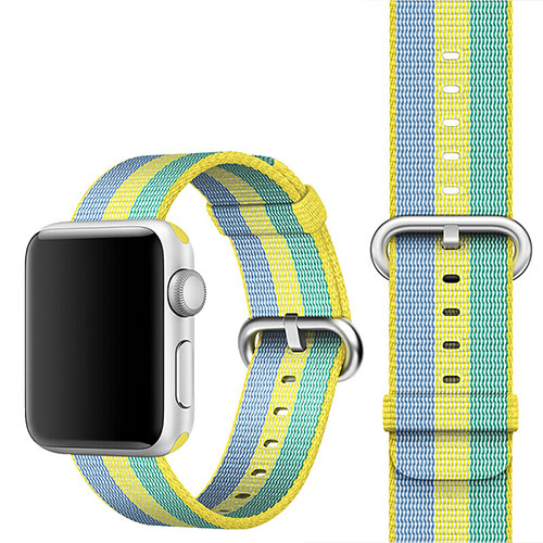 Fabric Bracelet Band Strap for Apple iWatch 4 44mm Yellow