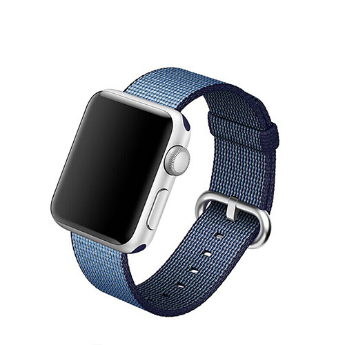 Fabric Bracelet Band Strap for Apple iWatch 5 44mm Blue