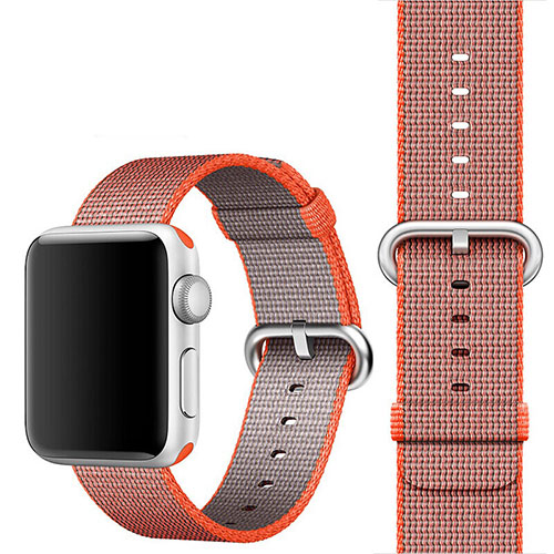 Fabric Strap Bracelet Band for Apple iWatch 2 38mm Orange