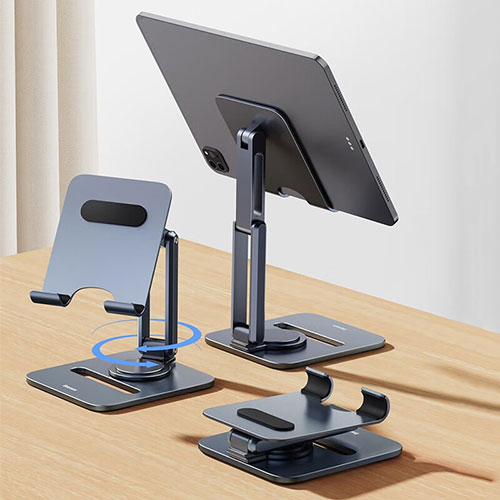 Flexible Tablet Stand Mount Holder Universal D07 for Apple iPad Pro 11 2022 Black
