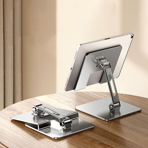 Flexible Tablet Stand Mount Holder Universal F05 for Apple iPad 10.2 (2019) Silver