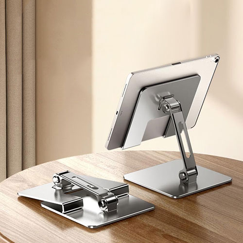 Flexible Tablet Stand Mount Holder Universal F05 for Apple iPad Pro 12.9 (2021) Silver