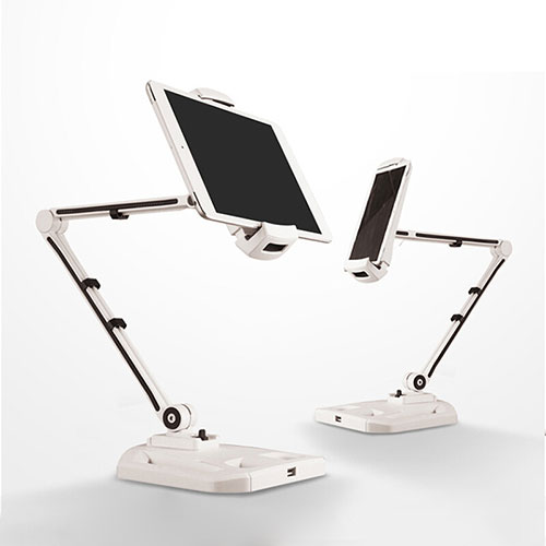 Flexible Tablet Stand Mount Holder Universal H07 for Apple iPad 10.2 (2020) White