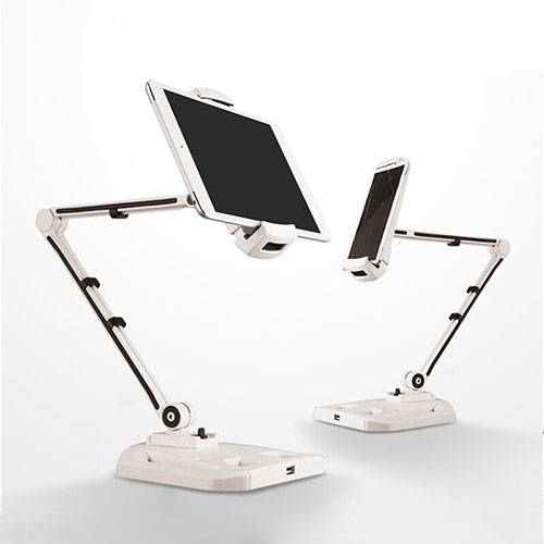 Flexible Tablet Stand Mount Holder Universal H07 for Apple iPad Mini 2 White