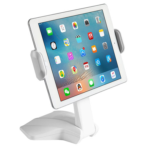 Flexible Tablet Stand Mount Holder Universal K03 for Samsung Galaxy Tab S7 Plus 12.4 Wi-Fi SM-T970 White