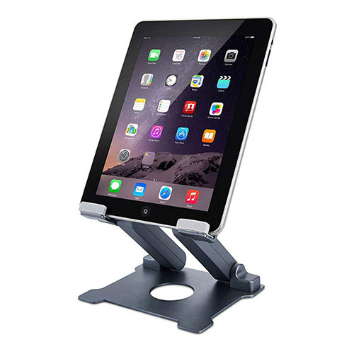 Flexible Tablet Stand Mount Holder Universal K18 for Apple iPad 10.2 (2019) Dark Gray