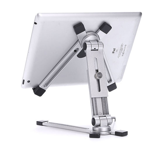 Flexible Tablet Stand Mount Holder Universal K19 for Apple iPad 10.2 (2019) Silver