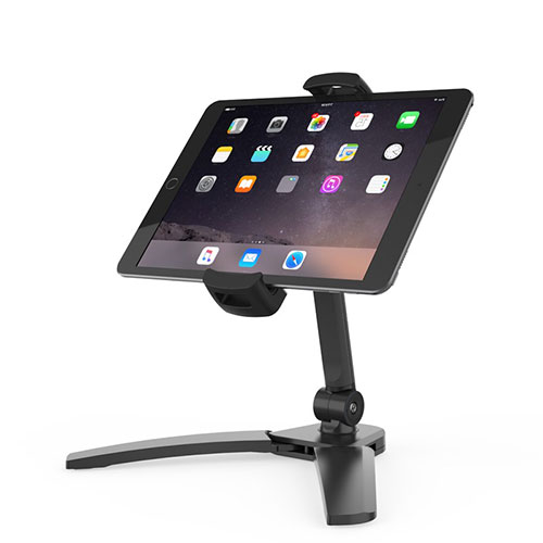 Flexible Tablet Stand Mount Holder Universal T08 for Apple iPad Pro 11 2022 Black