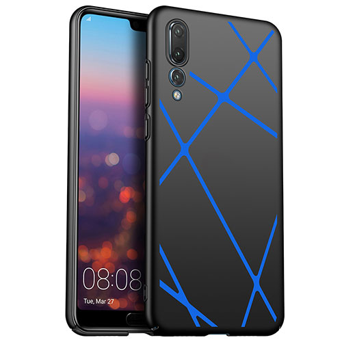 Hard Rigid Plastic Case Line Cover for Huawei P20 Pro Black