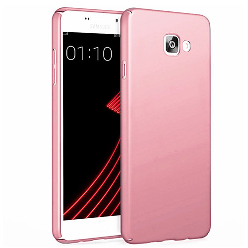 Hard Rigid Plastic Matte Finish Back Cover for Samsung Galaxy A7 (2017) A720F Rose Gold