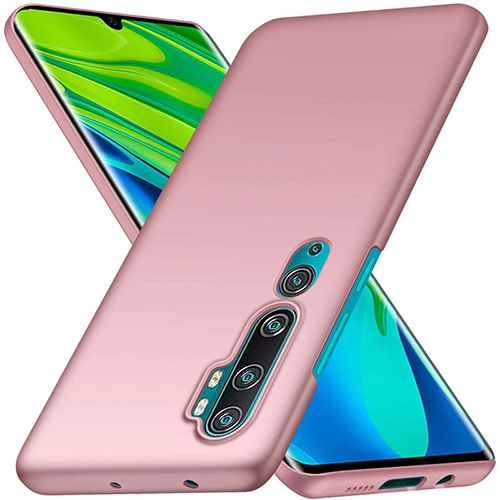 Hard Rigid Plastic Matte Finish Case Back Cover D01 for Xiaomi Mi Note 10 Rose Gold