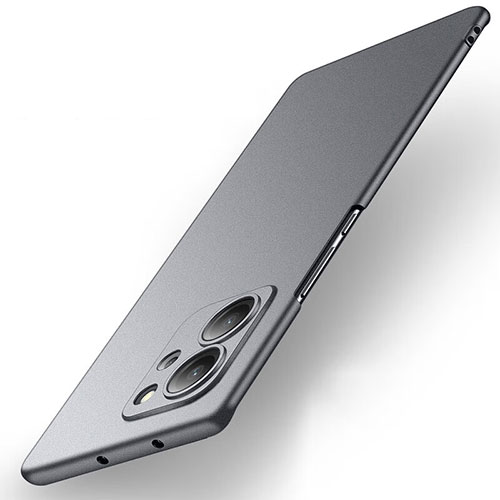 Hard Rigid Plastic Matte Finish Case Back Cover for Huawei Honor 80 SE 5G Gray