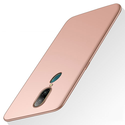 Hard Rigid Plastic Matte Finish Case Back Cover for Oppo A9 Rose Gold