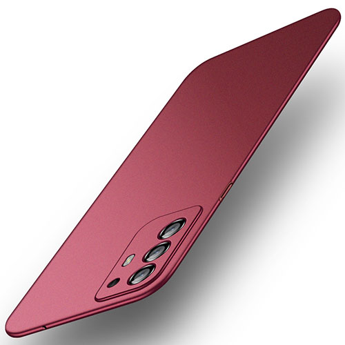 Hard Rigid Plastic Matte Finish Case Back Cover for Oppo A95 5G Red