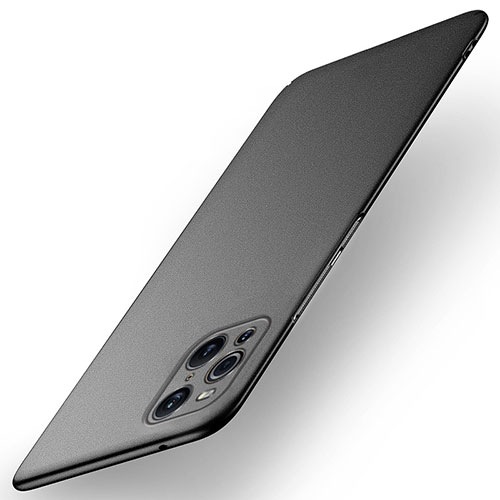 Hard Rigid Plastic Matte Finish Case Back Cover for Oppo Find X3 Pro 5G Black
