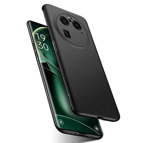 Hard Rigid Plastic Matte Finish Case Back Cover for Oppo Find X6 Pro 5G Black