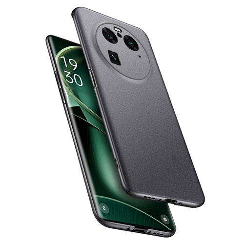 Hard Rigid Plastic Matte Finish Case Back Cover for Oppo Find X6 Pro 5G Dark Gray