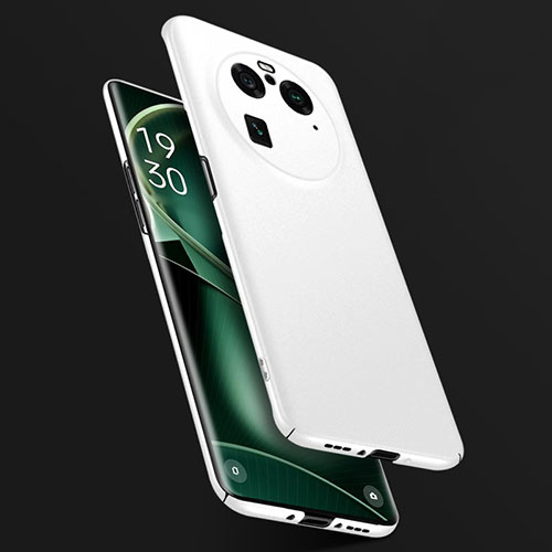 Hard Rigid Plastic Matte Finish Case Back Cover for Oppo Find X6 Pro 5G White