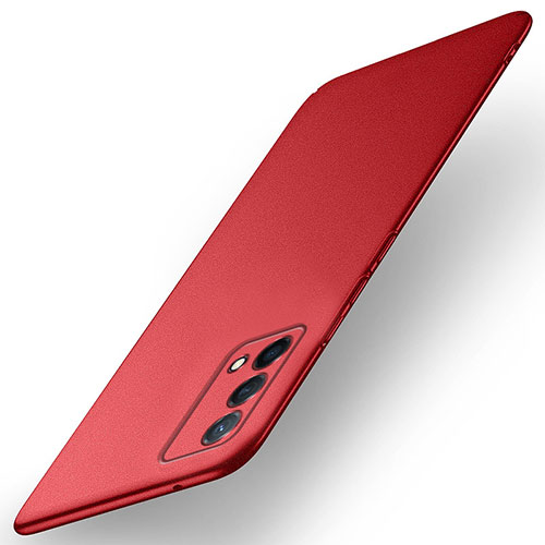 Hard Rigid Plastic Matte Finish Case Back Cover for Oppo K9 5G Red