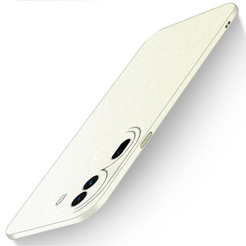 Hard Rigid Plastic Matte Finish Case Back Cover for Oppo Reno11 Pro 5G White
