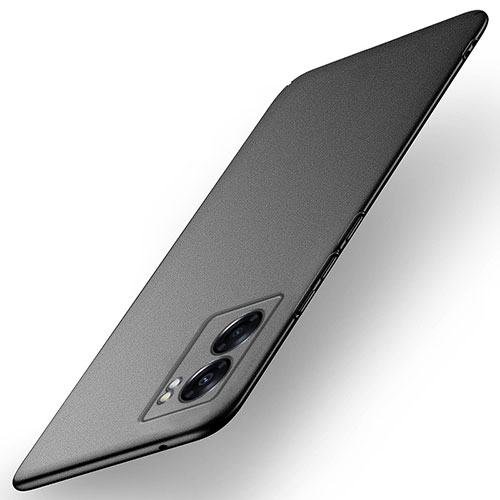 Hard Rigid Plastic Matte Finish Case Back Cover for Realme Narzo 50 5G Black