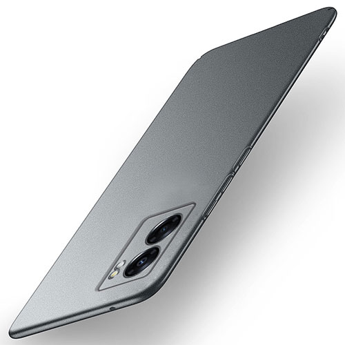 Hard Rigid Plastic Matte Finish Case Back Cover for Realme Q5i 5G Dark Gray