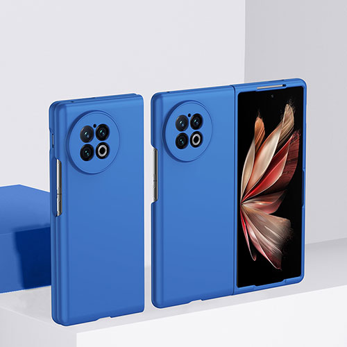 Hard Rigid Plastic Matte Finish Case Back Cover for Vivo X Fold Plus Blue